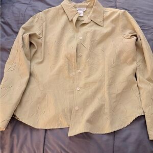 Chartreuse green Button-Up Shirt